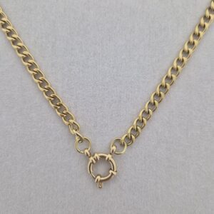 Schakelketting met boeislot - Goud