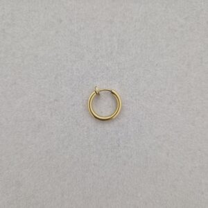 Clip oorring 14 mm - goud