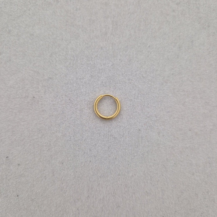 Oorring 11 mm - goud