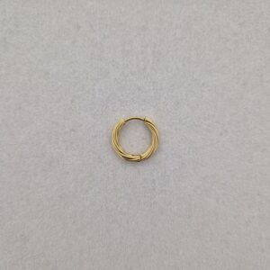 Oorring gedraaid 15 mm - goud