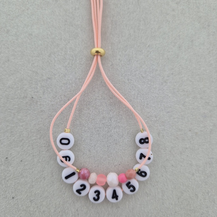 SOS armbandje - peach